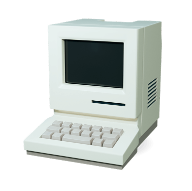 3D model of an old computer