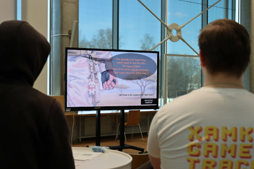 Demoday Spring 2026, student project being presented