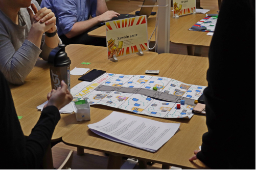 A boardgame made by students.