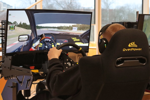 Racing simulator in Game Track 2025.